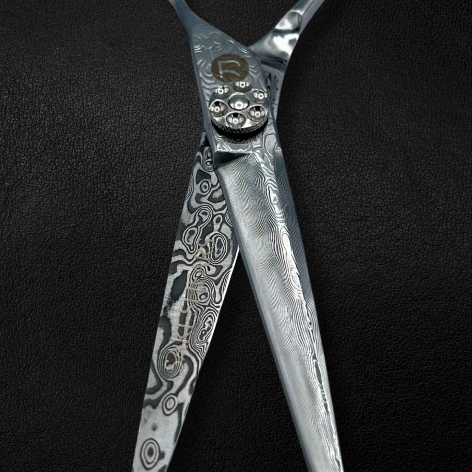 Saki Kanzen Damascus Hair Cutting Shears