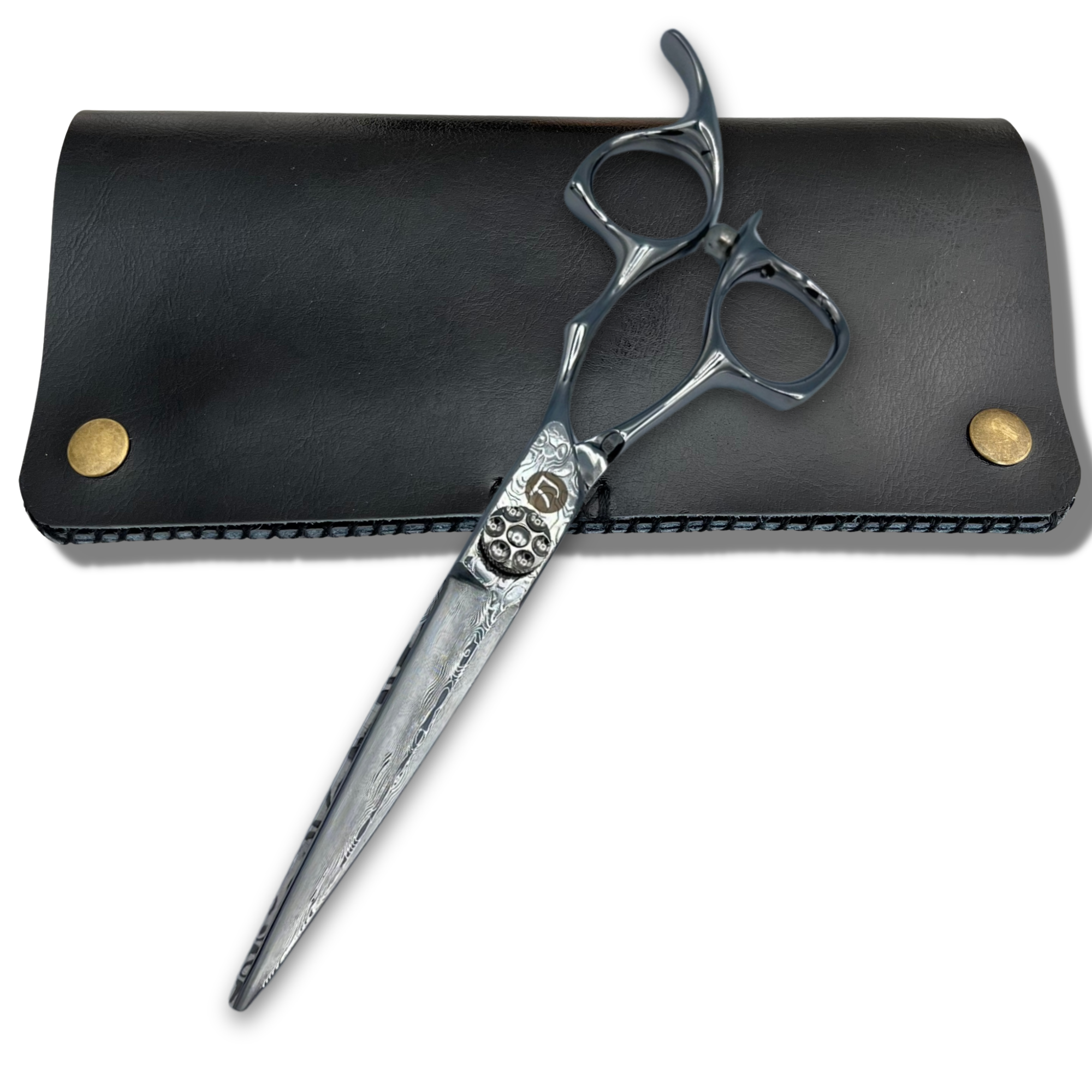 Saki Kanzen Damascus Hair Cutting Shears