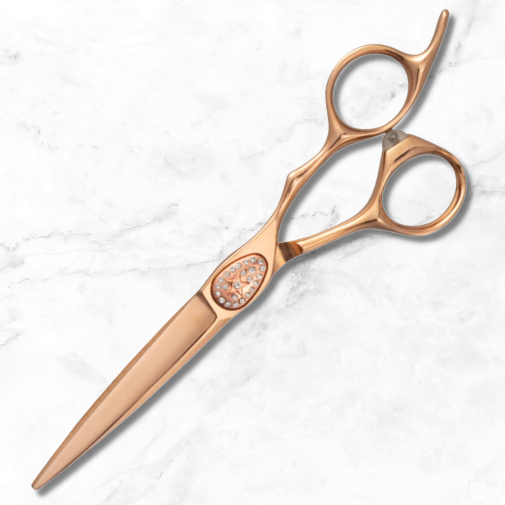 Cesoie/forbici per tagliare i capelli in oro rosa Ikigai